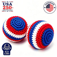 Handmade American Flag Beanbag for Outdoor Multi-Player Games