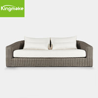 PE Rattan Wicker Outdoor Sofa Set with Waterproof Cushions for Patio Garden
