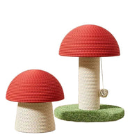 Mushroom Cat Scratching Post with Sisal Rope for Cats