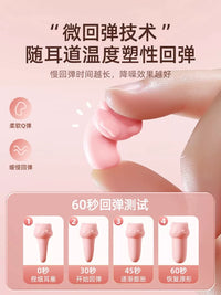 German Super Soundproof Earplugs for Sleep, Study, and Noise Reduction - 6-Pack with Portable Case