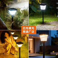 Solar Powered LED Garden Landscape Lights Outdoor Waterproof Ground Plug Lamp for Yard Patio Pathway Decoration