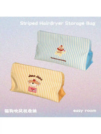 Portable Heat-Resistant Hair Dryer Storage Bag with Water-Resistant Design