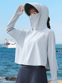 Women's UV Protection Sun Protection Jacket with Detachable Hood - Lightweight & Breathable