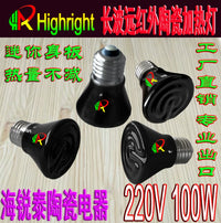 Ceramic Infrared Heat Emitter for Reptile and Pet Enclosures, 220V