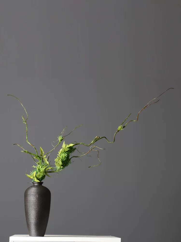 Artificial Vine Dried Branch Moss Plant Decoration for Floral Arrangements Home Indoor Background Window Display Wall Hanging Greenery
