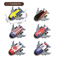 7.5cm Alloy Pull-Back Airplane Toy Model for Boys, Diecast Aviation Collectible