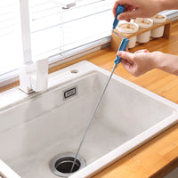 Spring Steel Wire Drain Clog Remover, Manual Pipe Dredging Tool for Toilet and Sewer, Hand-Crank Snake Auger for Blocked Drains
