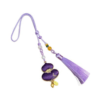Handmade Song Brocade Gourd Tassel Pendant for Car & Keychain