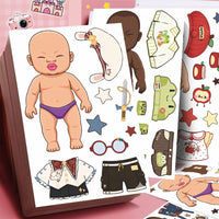 Natasha Fashion Dress-Up Sticker Set for Kids, Educational Focus Training and Stress Relief Craft Toy