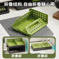 Desktop Beverage Holder Office A4 Paper Stationery Multi-layer Storage Rack Dormitory Sundries Organizer Box