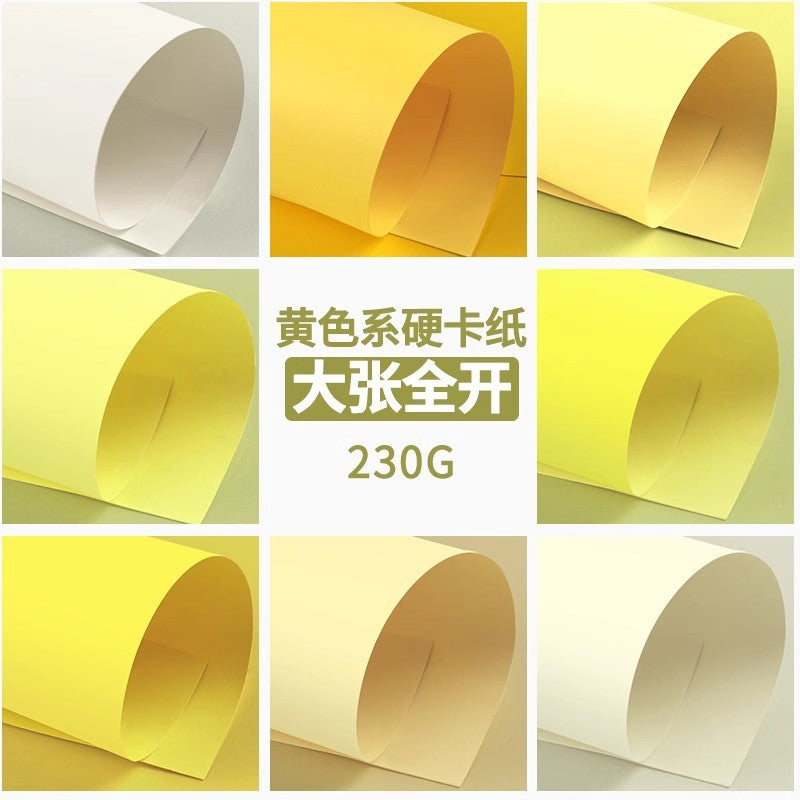 Large 1K Yellow Cardstock Paper for Kids' Crafts, Kindergarten, Photography Backgrounds, and Decoration