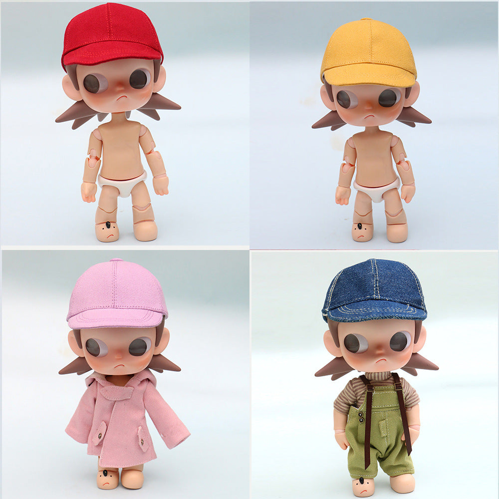 Denim Baseball Cap for 20cm OB11 Doll Clothes