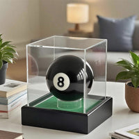Acrylic Display Case for Golf, Billiard, and Baseball Balls with Thick Base