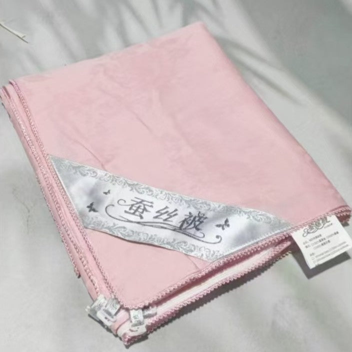 Cotton Duvet Cover for Silk Comforter with Jacquard Sateen Weave