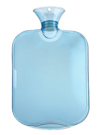 Transparent PVC Hot Water Bottle with Plush Cover, 2000ml Large Capacity, Explosion-Proof