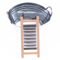 Dollhouse Miniature Washbasin and Washboard Set for Bathroom Decor