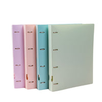 Macaron Color A4 4-Hole Ring Binder for Documents and Test Papers