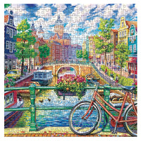 500-Piece Thick Cardboard Jigsaw Puzzle for Adults, Square Educational Decompression Toy, Hot Selling Oil Painting Scenery
