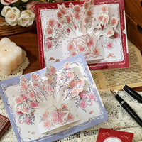 3D Pop-Up Rose Greeting Card for Mother's Day, Valentine's Day, Teacher's Day
