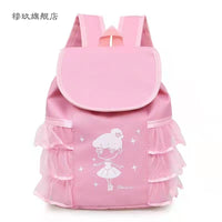 Girls' Ballet Dance Backpack with Lace Trim - Princess Style