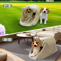 Portable Pet Tent for Cats and Small Dogs, Outdoor/Indoor Sunshade Shelter for Camping and Picnics