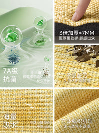 Absorbent Non-Slip Bathroom Mat for Toilet and Shower Area
