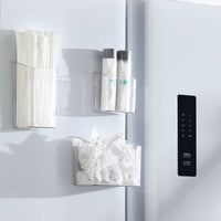 Wall-Mounted Storage Basket for Straws, Trash Bags and Small Items, Drill-Free Organizer