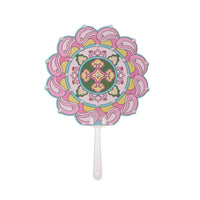 DIY Dunhuang Style Coloring Fan Kit for Kids - Handcraft Round Fan Material Pack