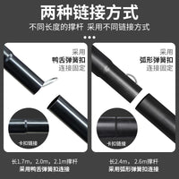 Adjustable Heavy-Duty Tent Awning Poles with Storage Bag for Camping and Outdoor Shelters