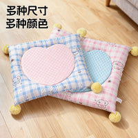 Pet Bed for Cats and Small to Medium Dogs, All-Season Sleeping Mat with Heart Pattern