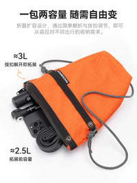 ROCKBROS Bicycle Front Handlebar Bag Waterproof Urban Commuter Outdoor Shoulder Bag for Folding Bikes