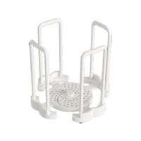 Household Kitchen Dish Drying Rack Single-Layer Rotatable Retractable Multi-functional Bowl Storage Organizer