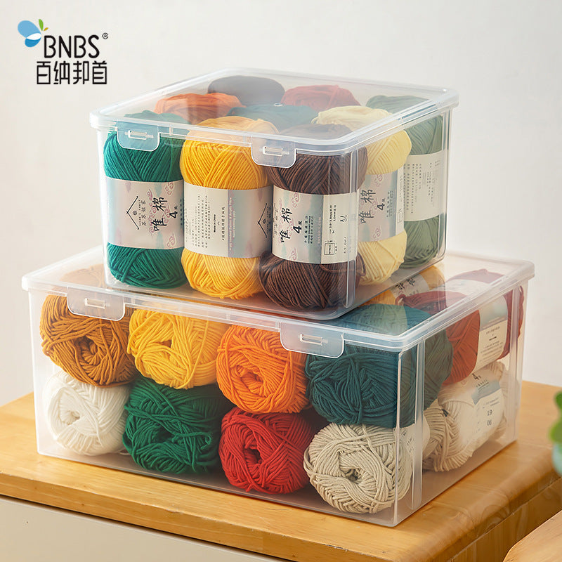Large Capacity Yarn Storage Box for Knitting and Crochet Supplies