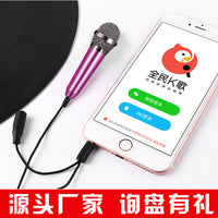 Mini Karaoke Microphone Headset for Mobile Phones
