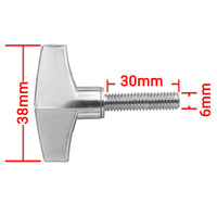 Alloy M6/M8 Hand-Tightened Drum Stand Screws for Snare, Cymbal, and Pedal