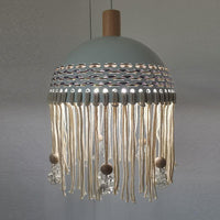 Bohemian Hand-Woven Cotton Rope Lampshade Pendant Light for Bedroom Decor