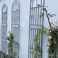 Heavy-Duty Iron Garden Trellis for Climbing Plants, Roses, Clematis, and Vines