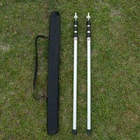 Telescopic Aluminum Alloy Awning Pole 2.3m Adjustable 3-Section Tent Door Extension Portable Support Rod