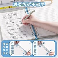 Transparent Soft PVC Loose-Leaf Notebook with Refillable Pages for Journaling and Planning