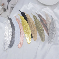 Vintage Metal Feather Bookmark DIY Jewelry Accessory for Students and Gifts