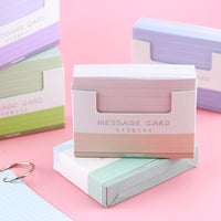 Macaron Non-Adhesive Memo Notes, 150 Sheets, Pull-Out Design for Students and Office