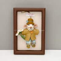 Donigule Nepal Handmade Wool Felt Spring Flower Mouse Keychain Bag Charm Car Hanging Ornament
