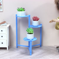Miniature Dollhouse Flower Rack Shelf for Succulents and Dollhouse Decor