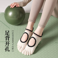 Professional Non-Slip Yoga Pilates Toe Socks for Strength Training & Dance