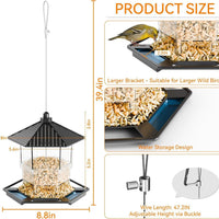 Transparent Acrylic Window Bird Feeder with Suction Cups - Wall-Mounted Bird Cage for Parrots and Small Birds
