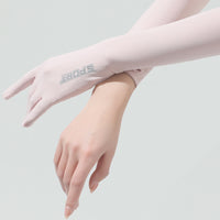 Long UV Protection Arm Sleeves for Driving & Cycling, Breathable Ice Silk Cooling Sun Sleeves for Women