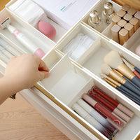 Adjustable Drawer Organizer Tray for Kitchen Utensils and Cosmetics