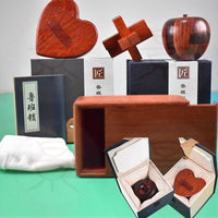 Luban Lock Puzzle Box Brain Teaser for Adults and Kids, Heart/Apple Shaped Interlocking Toy