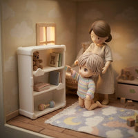 Mini Cloud Bookshelf Dollhouse Miniature Furniture Desktop Decor Toy