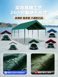 Outdoor Sunshade Carport Tent for Electric Vehicles and Cars, Portable Rainproof Shelter